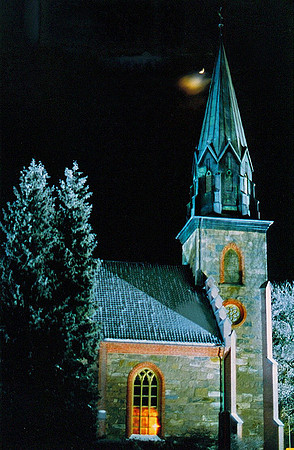 22/1-03: Vinternatt ved Tjøme Kirke